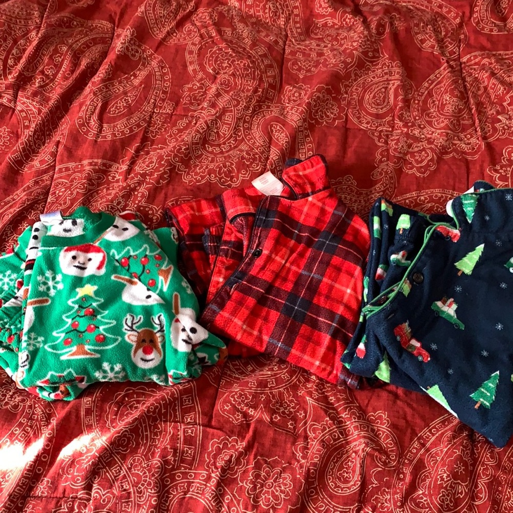 Boys Winter PJ lot